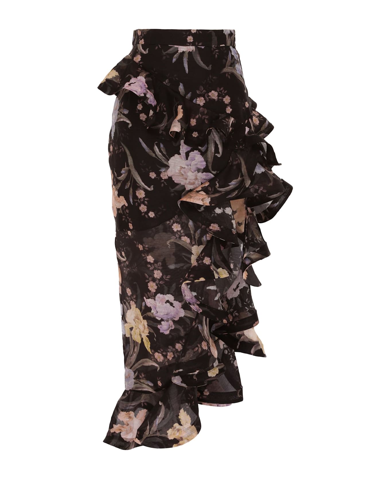 Zimmermann Eden Waterfall Skirt In Iris Sherbet - MultiColour