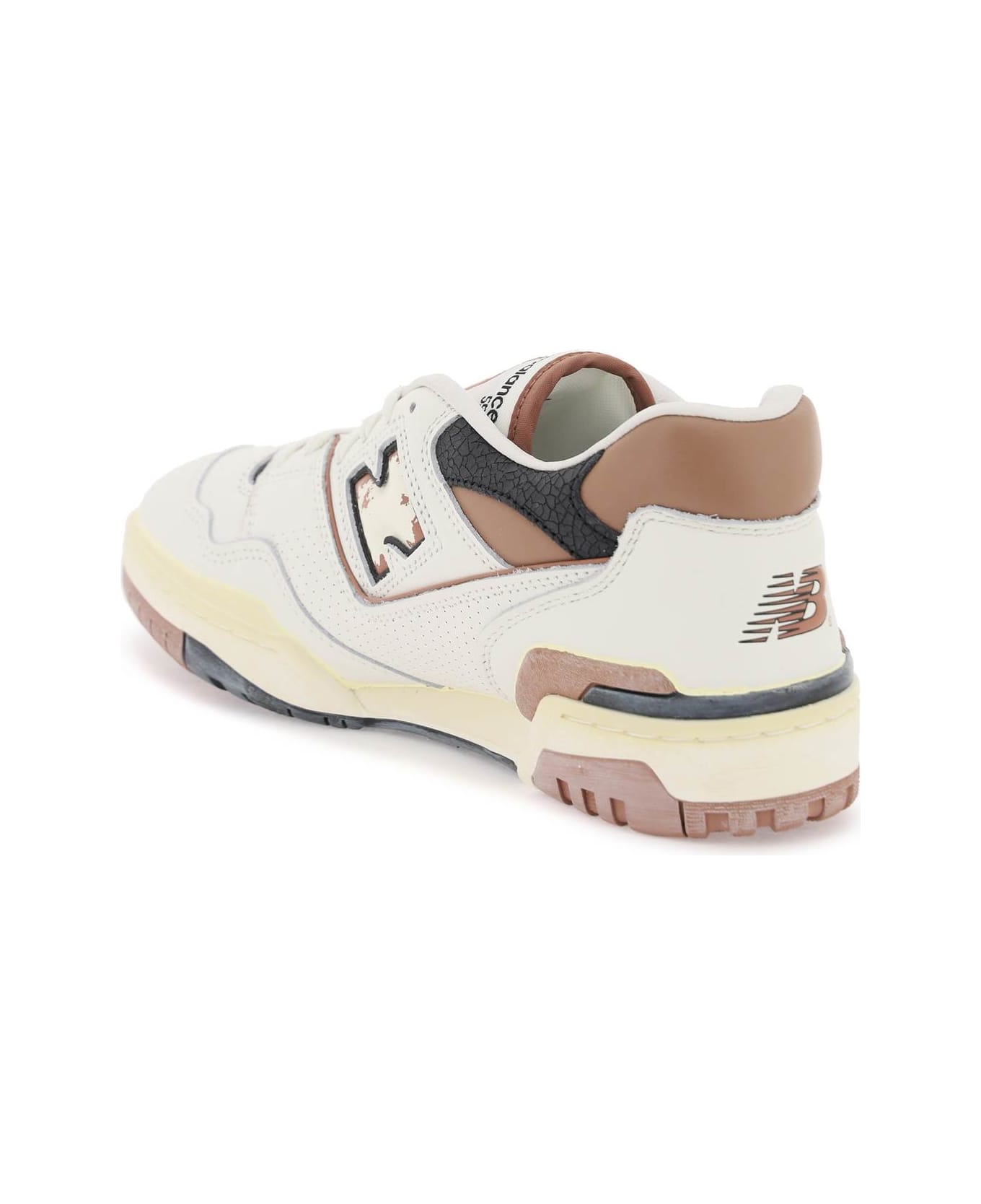 New Balance Vintage-effect 550 Sneakers - OFF WHITE BROWN (White) スニーカー