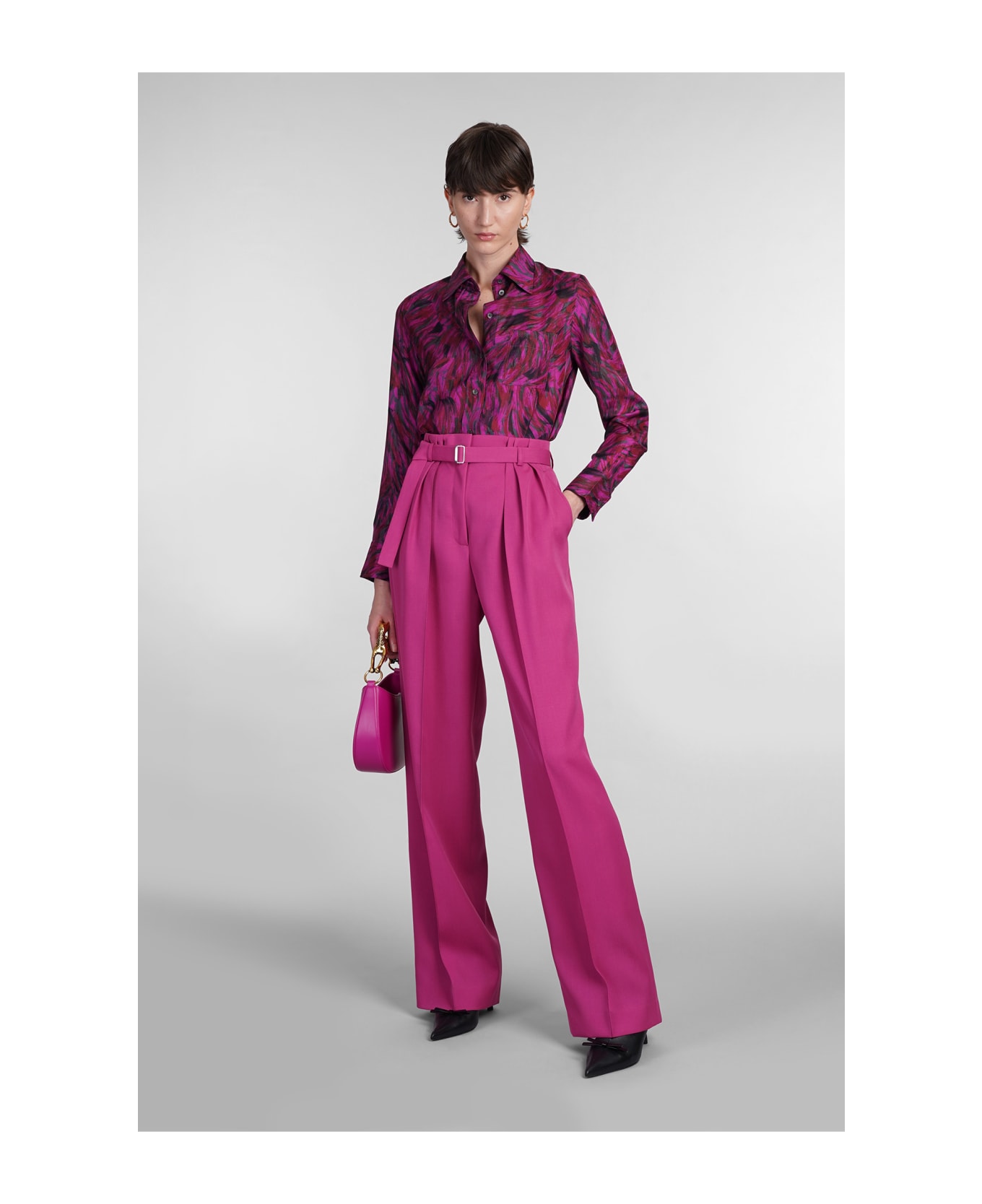 Lanvin Pants In Fuxia Wool - FUCHSIA