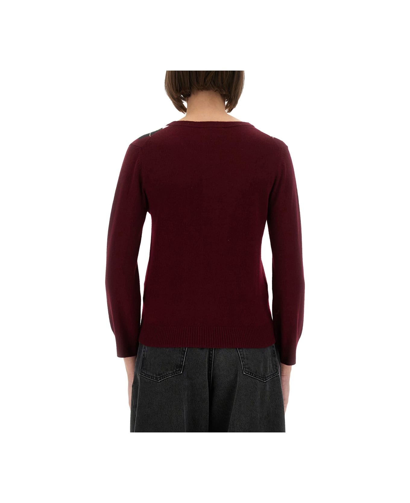Ganni Jacquard Cashmere Cardigan