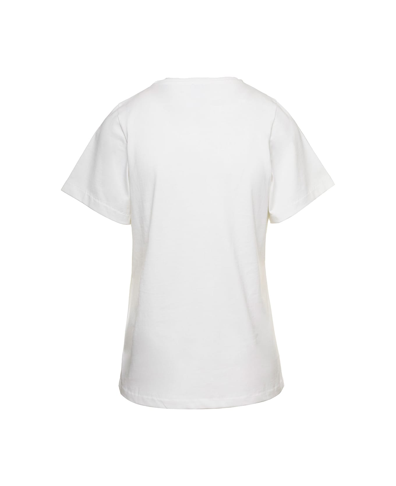 Totême Crewneck T-shirt In White Cotton Woman - White