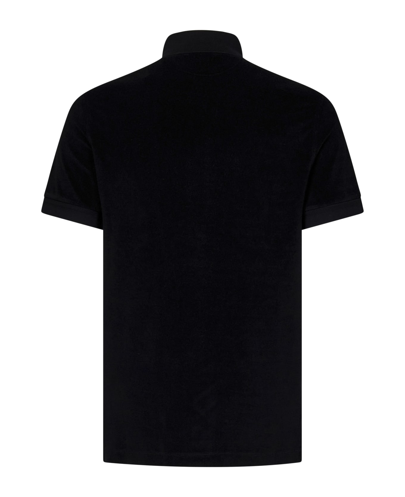 Tom Ford Towelling Polo - BLACK