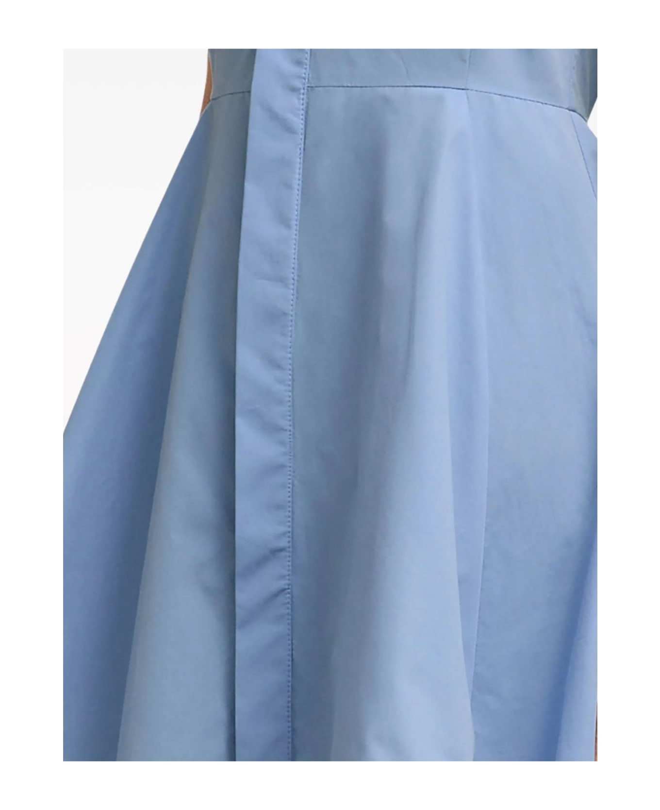 Ami Alexandre Mattiussi Alice Blue Cotton Minidress - Blue ワンピース＆ドレス