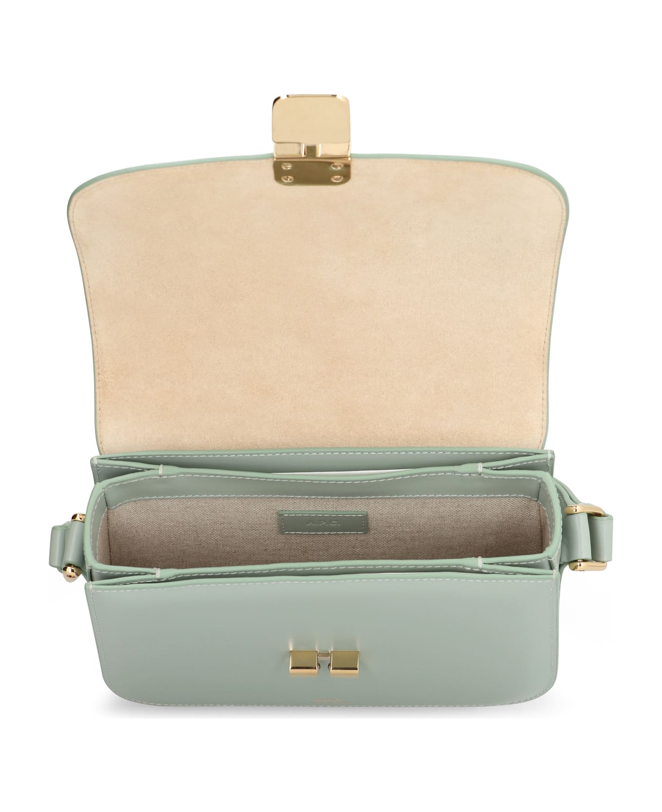 A.P.C. Grace Small Leather Crossbody Bag - green