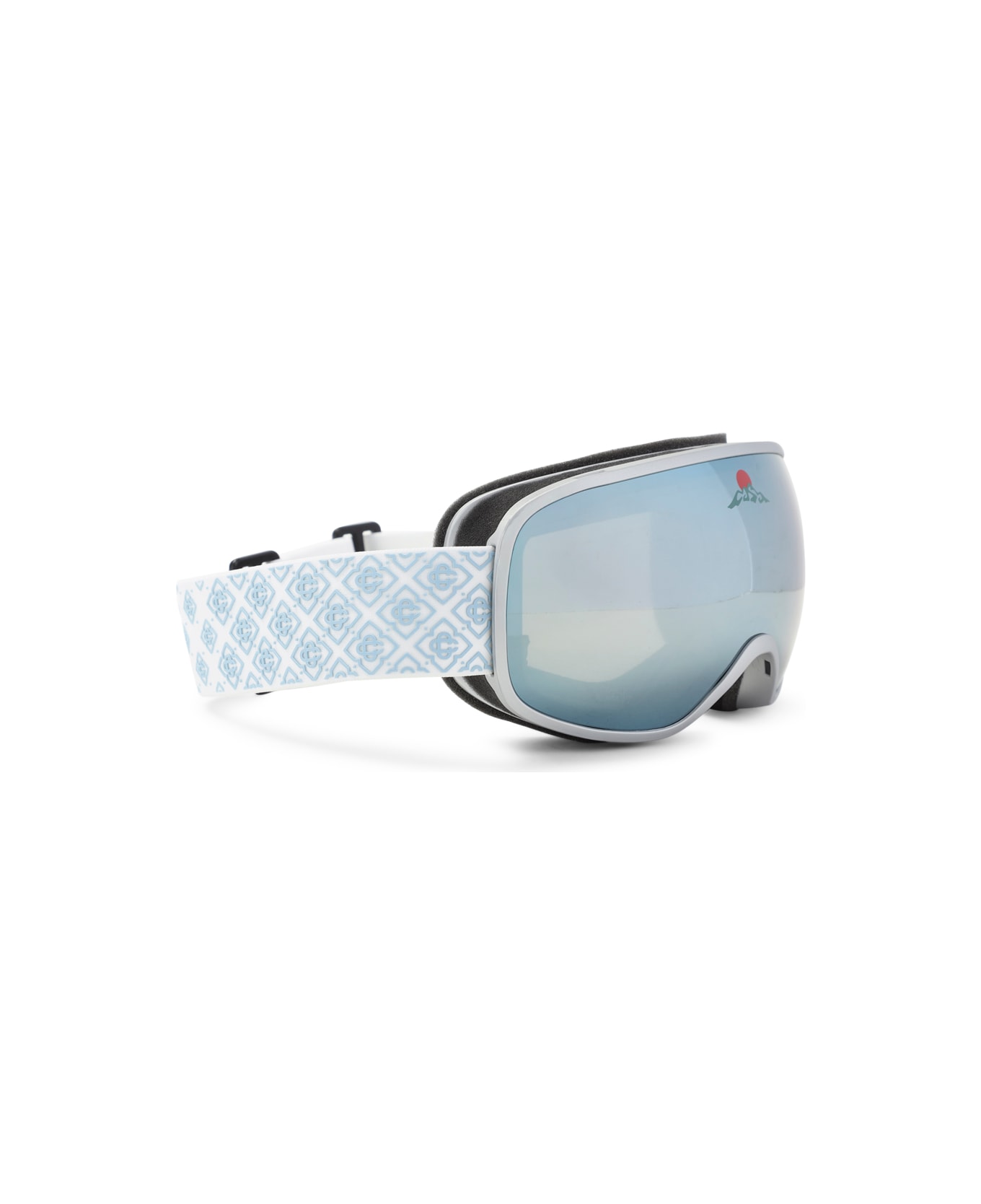 Casablanca Acetate Ski Goggles - Silver White