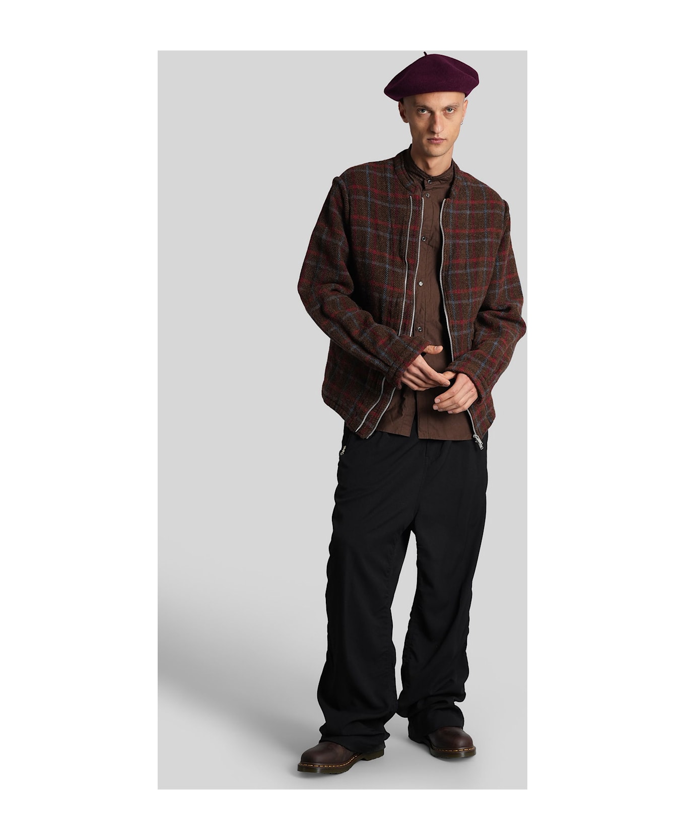 Undercover Jun Takahashi Casual Jacket In Brown Wool - brown