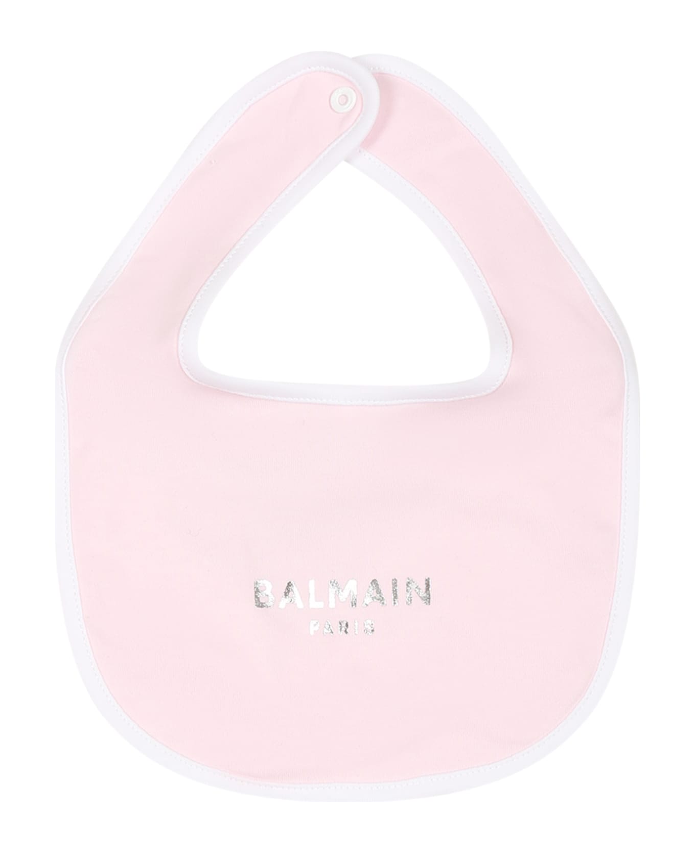 Balmain Pink Set For Baby Girl With Logo - Pink