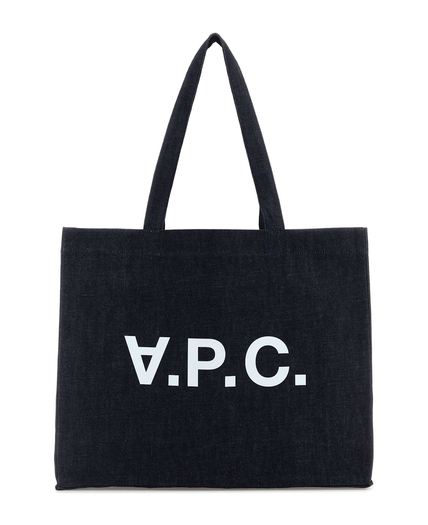 A.P.C. Denim Daniela Shopping Bag - INDIGO トートバッグ