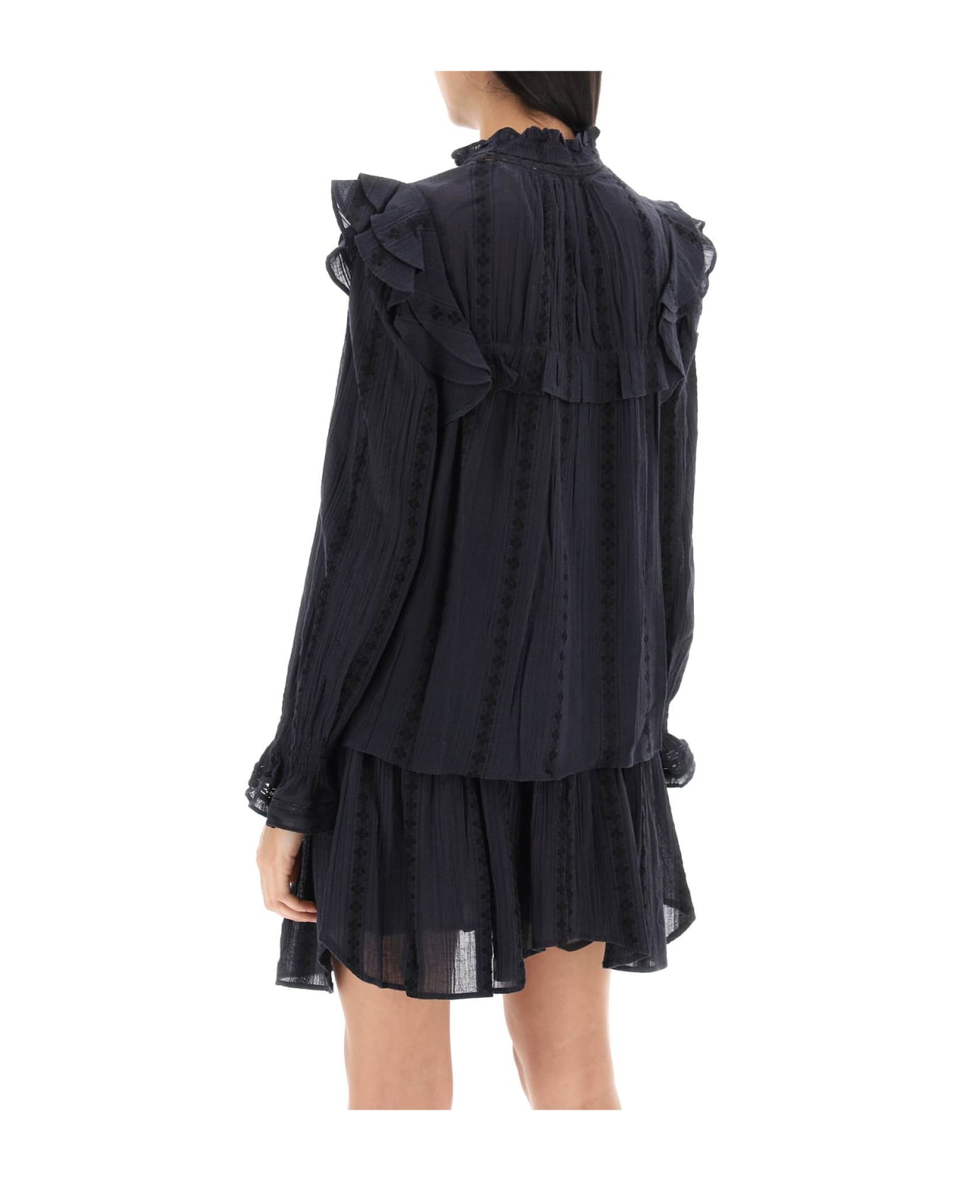 Marant Étoile Jatedy Shirt With Jacquard Details - BLACK (Black)