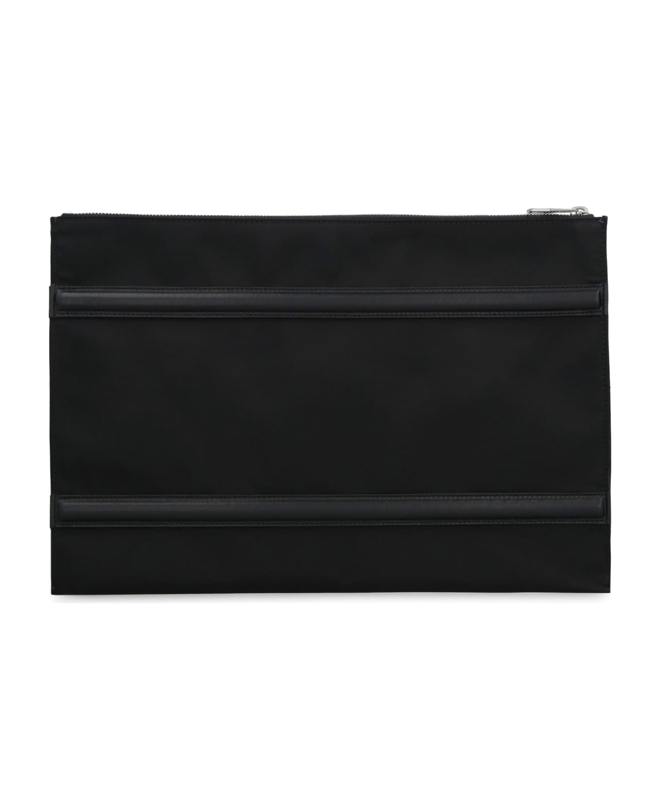 Alexander McQueen Harness Nylon Pouch-bag With Logo - black