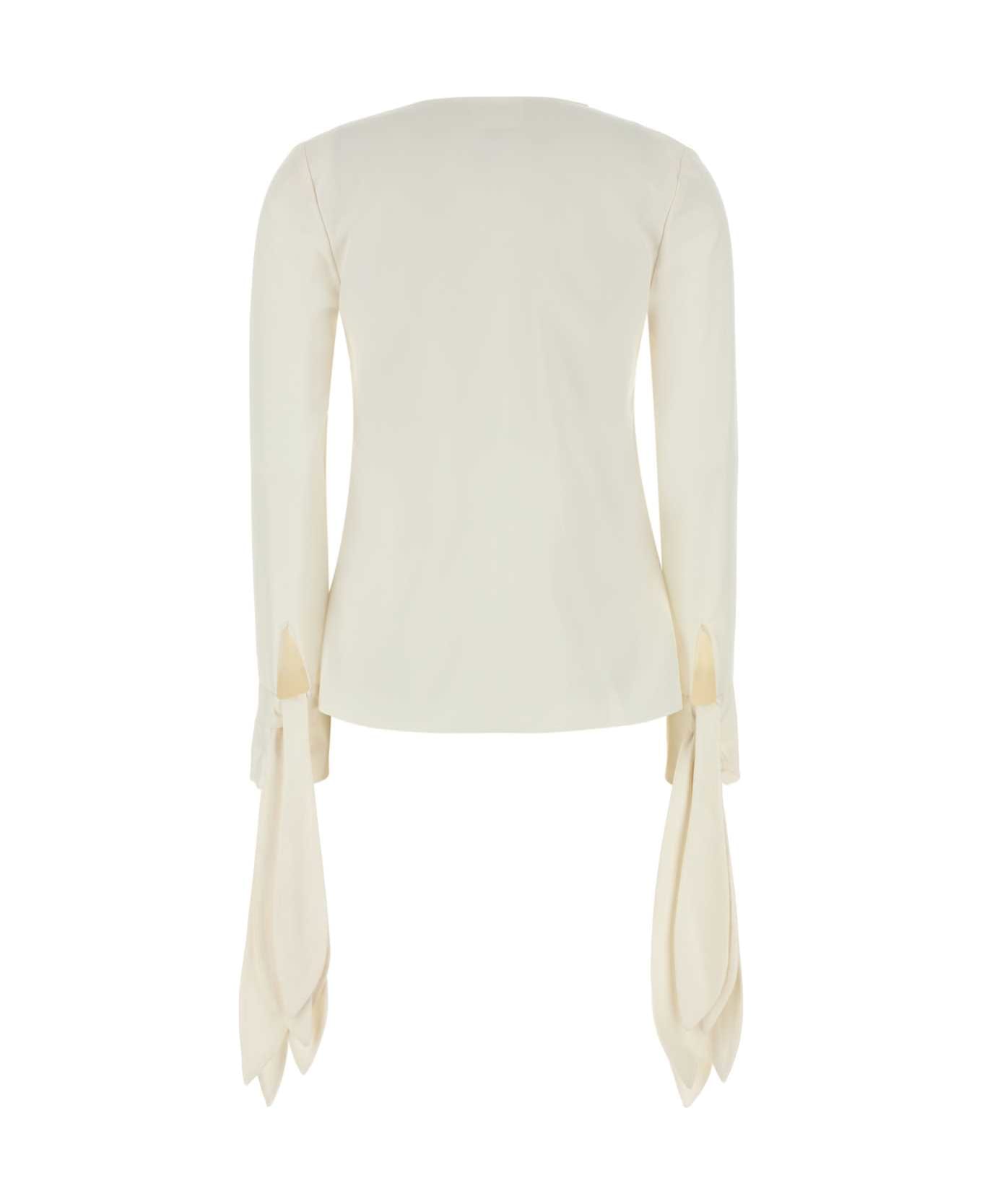 Givenchy Bow Cuffs Blouse - OFFWHITE