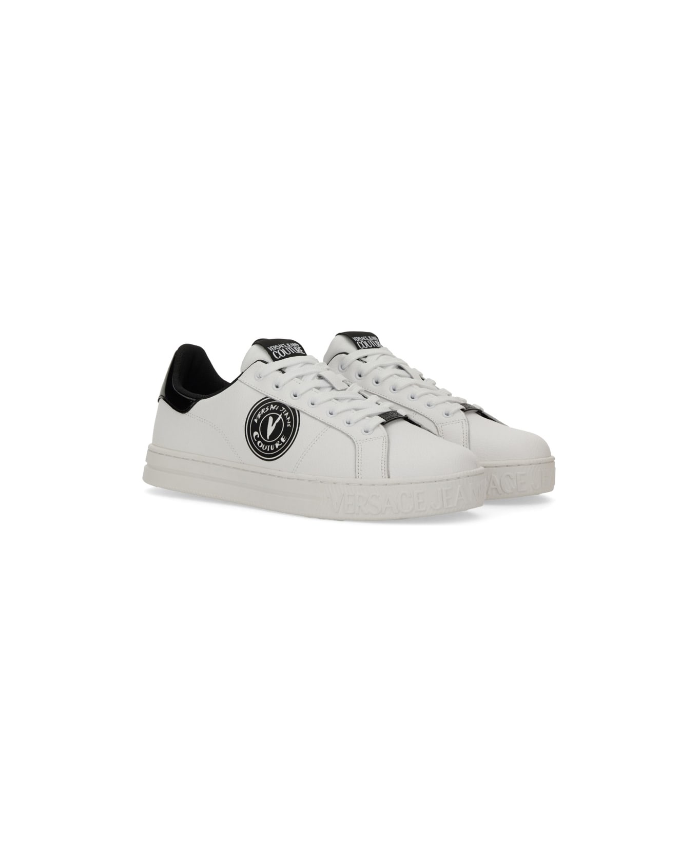 Versace Jeans Couture Leather Sneaker - WHITE