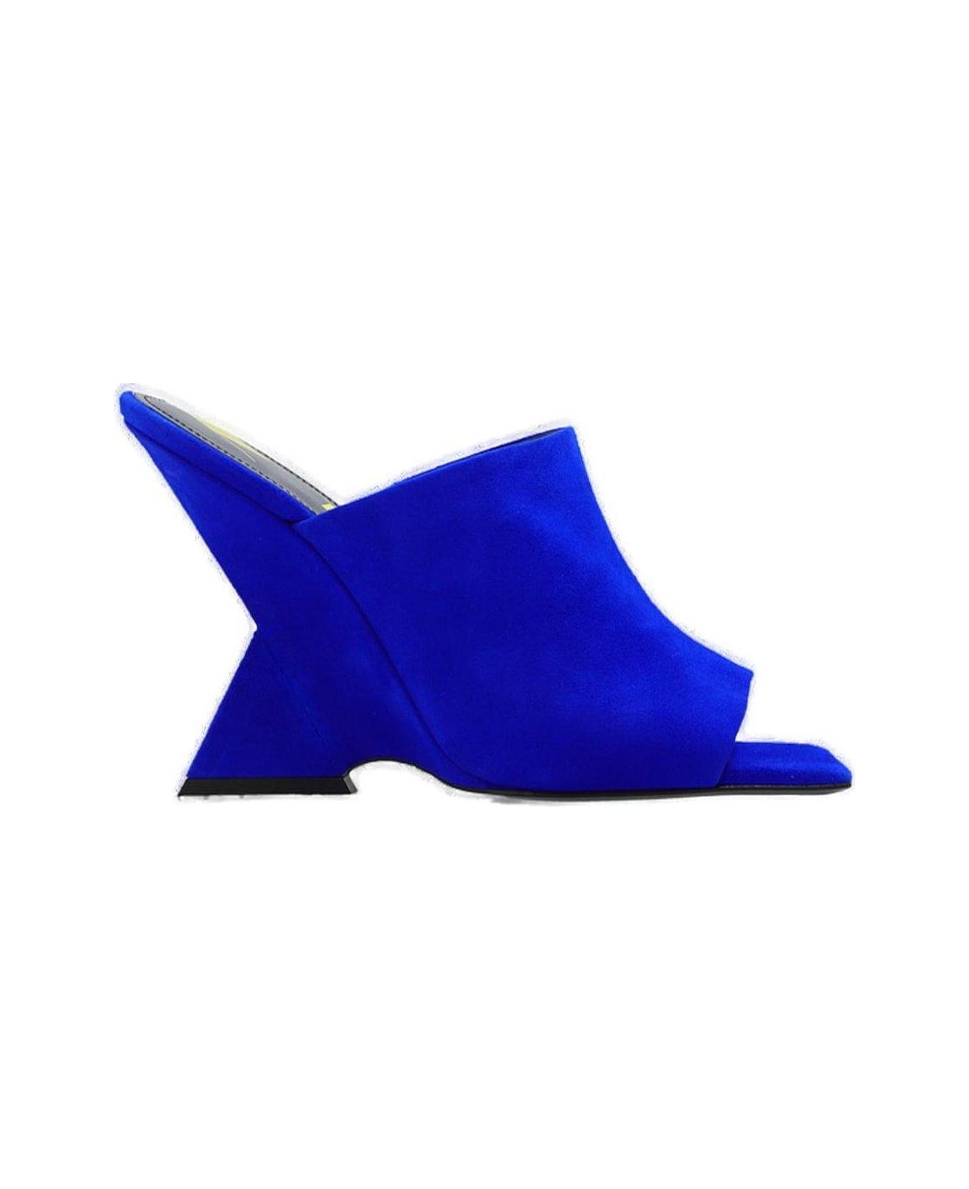 The Attico Cheope Wedge Mules - BLUE