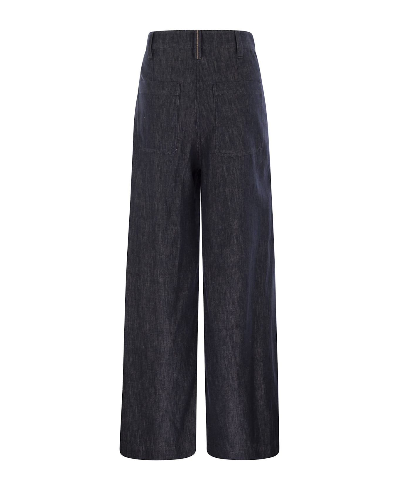 Brunello Cucinelli Wide Leg Jeans - Blu