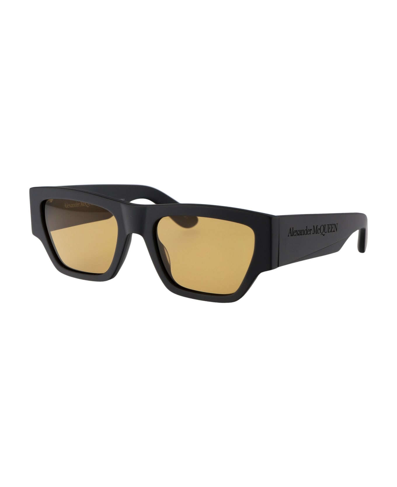 Alexander McQueen Eyewear Am0393s Sunglasses - 003 GREY GREY YELLOW