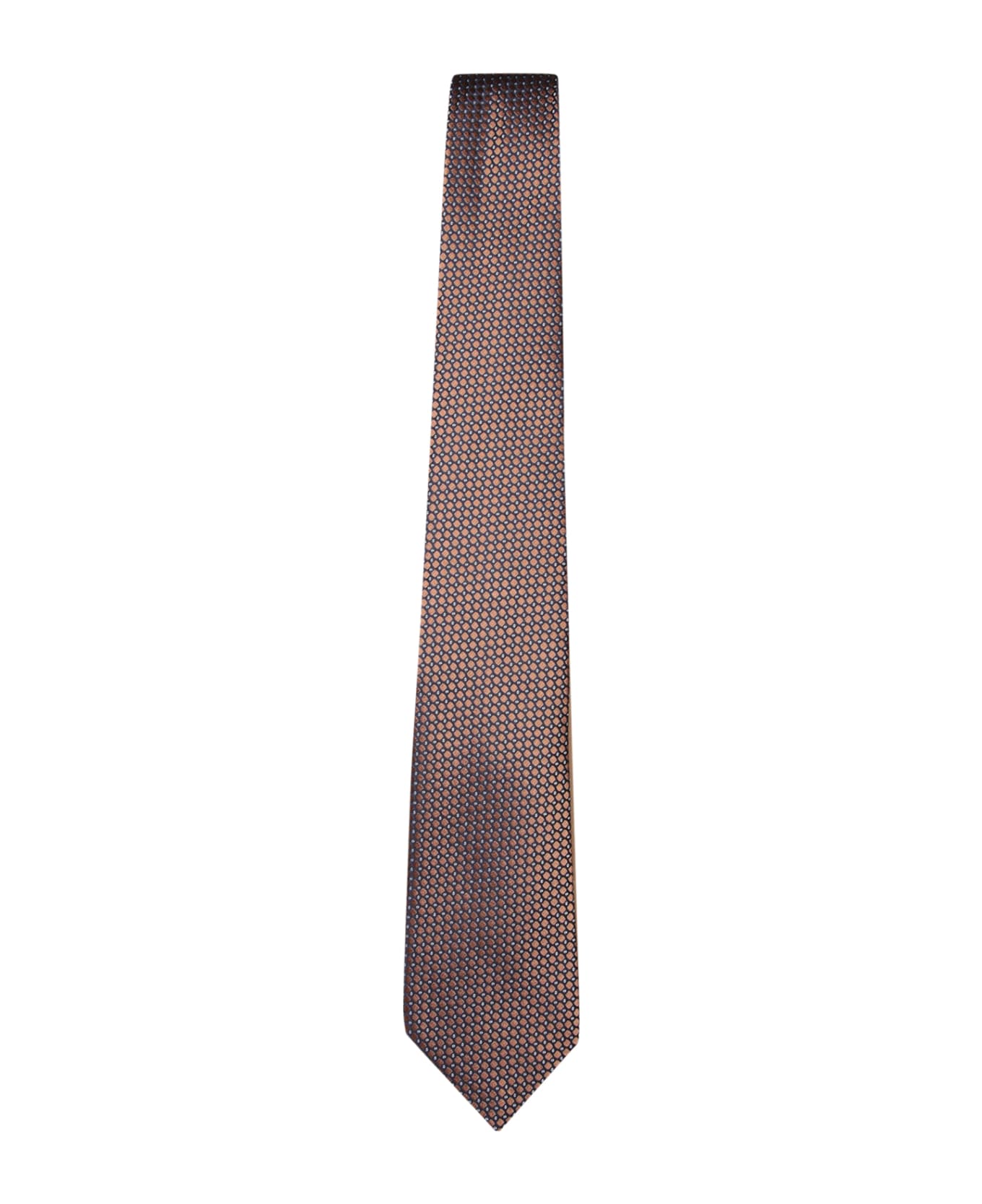 Canali 8cm Rhombuses Beige Tie - Beige