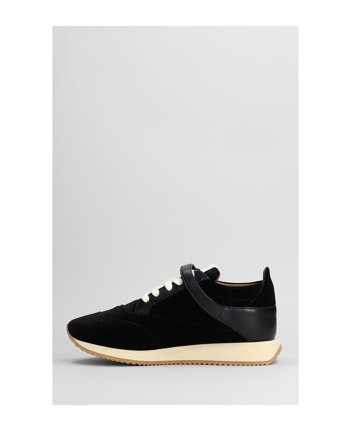 Giuseppe Zanotti Sneakers In Black Velvet - black