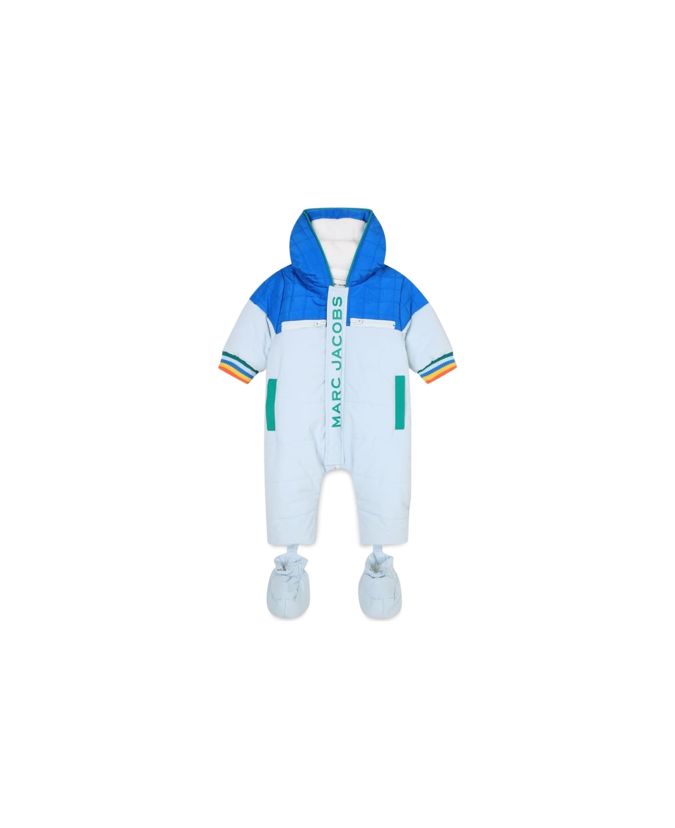 Little Marc Jacobs Padded Overalls With Hood - BABY BLUE