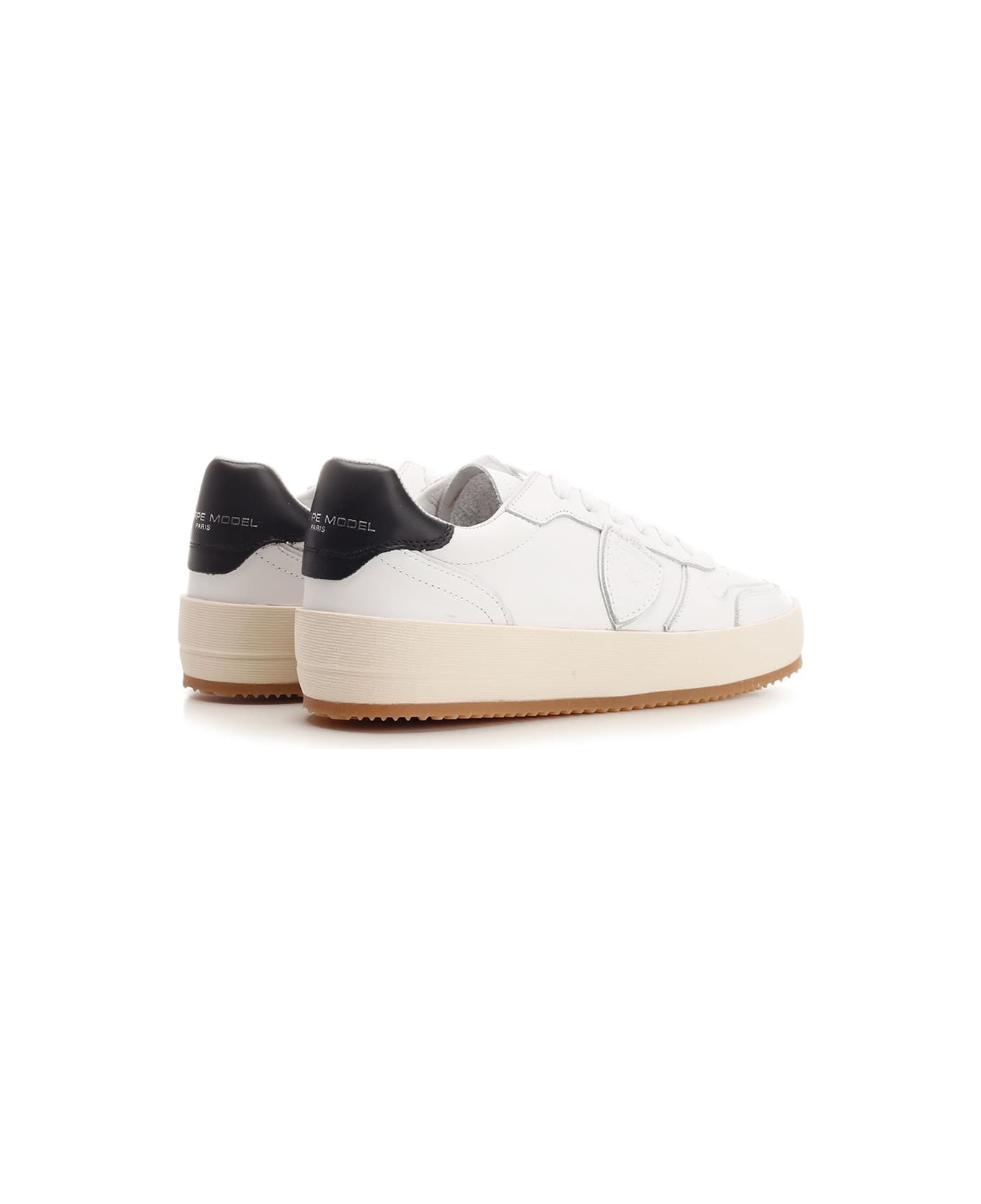 Philippe Model 
nice
 Sneaker - VEAU BLANC NOIR