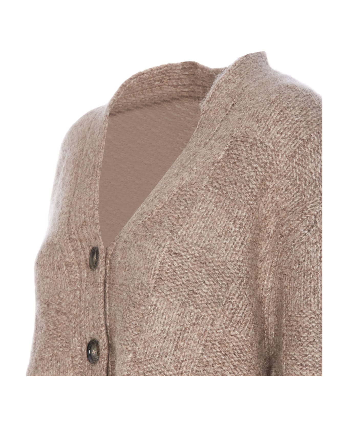 Allude V-cardigan - Beige