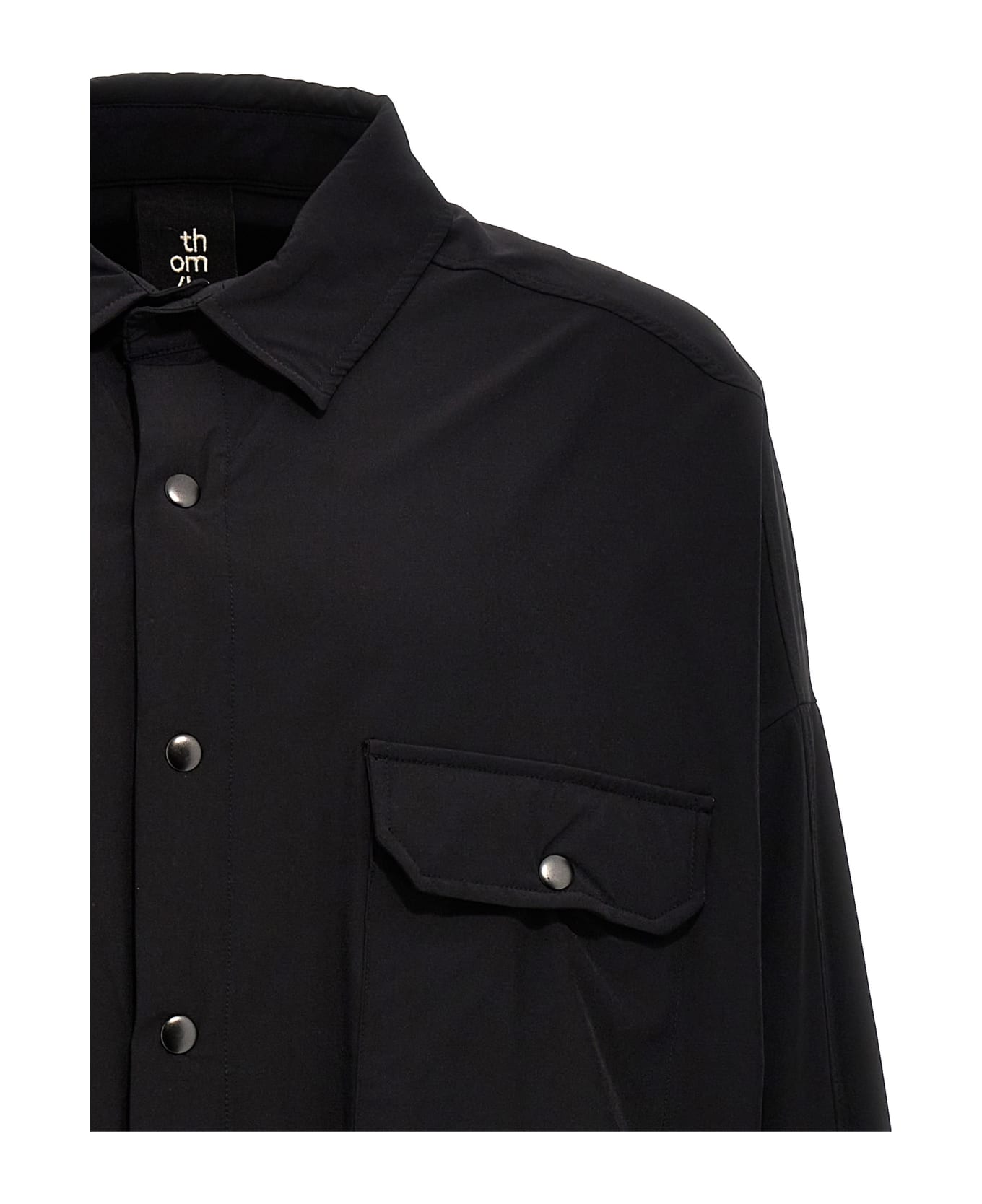 Thom Krom Tech Fabric Shirt - Black  