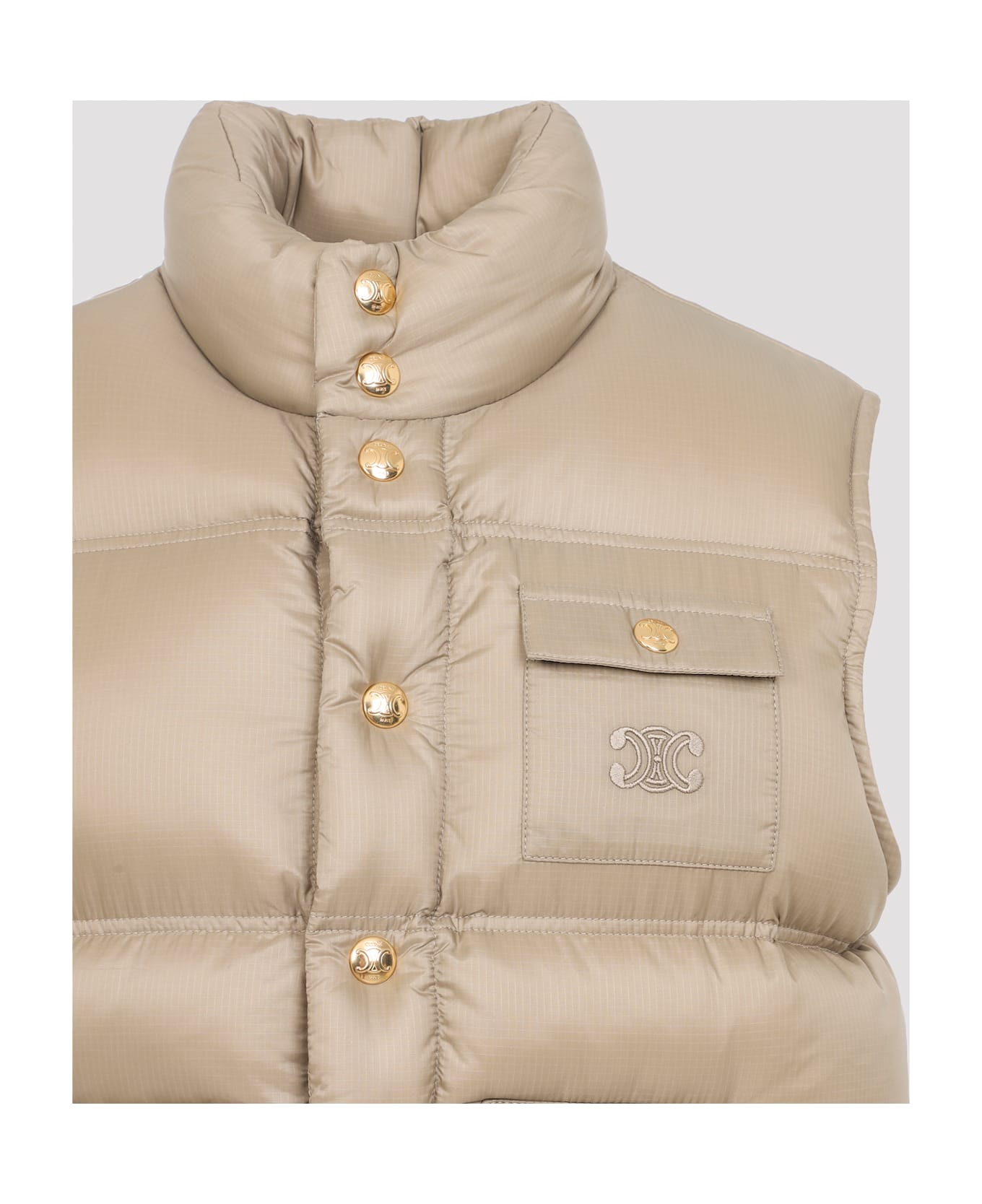 Celine Polyamide Gilet - Bg Beige