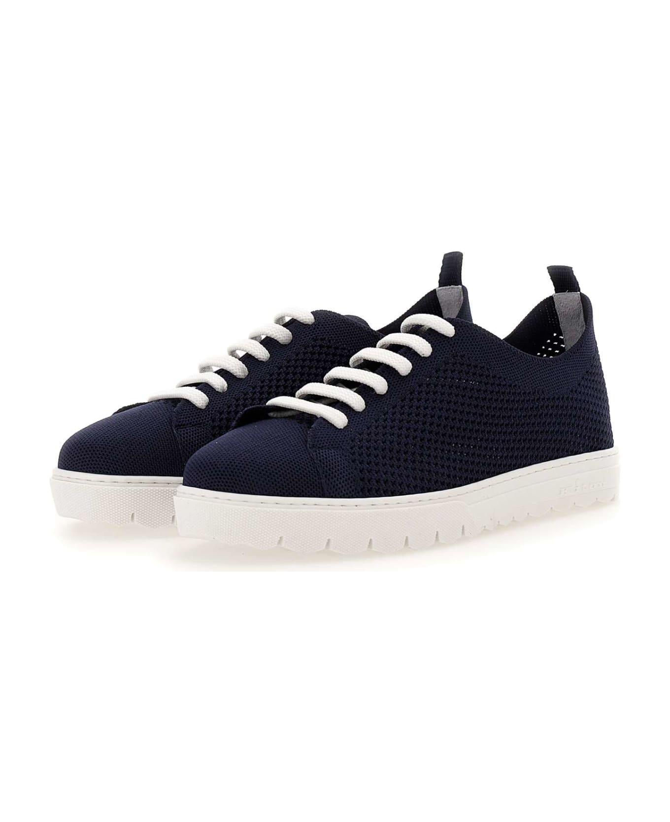 Kiton Fabric Sneakers - BLUE