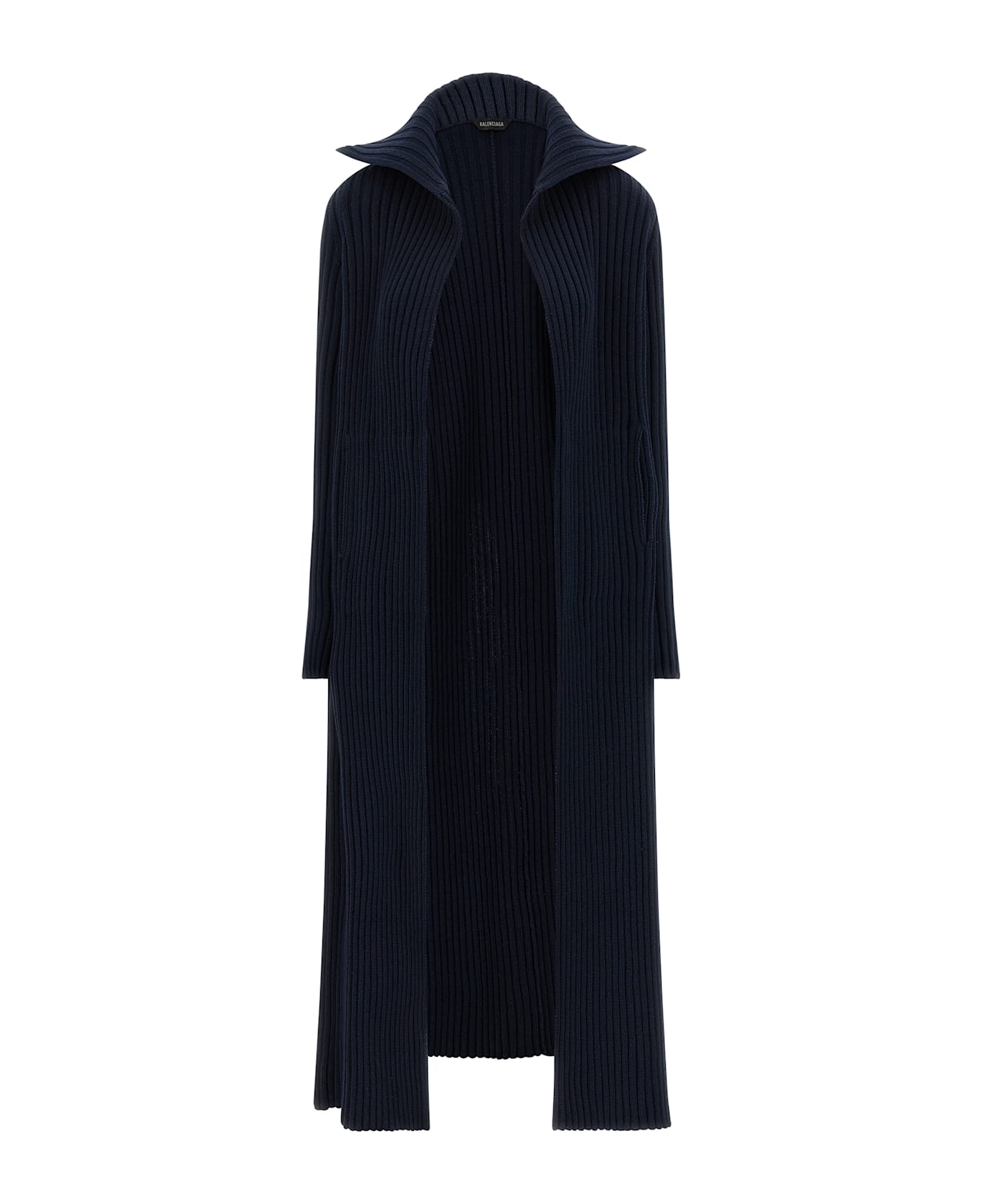 Balenciaga Ribbed Cardigan - Blue