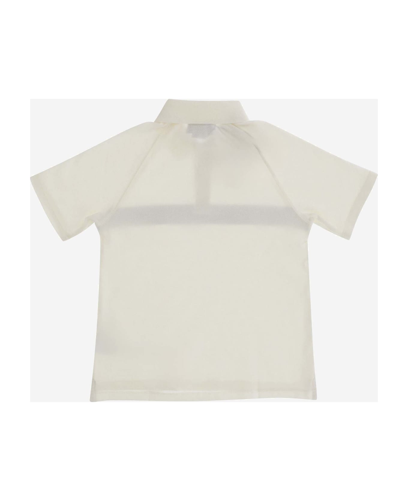 Gucci Cotton Polo Shirt With Logo - Ivory/mix