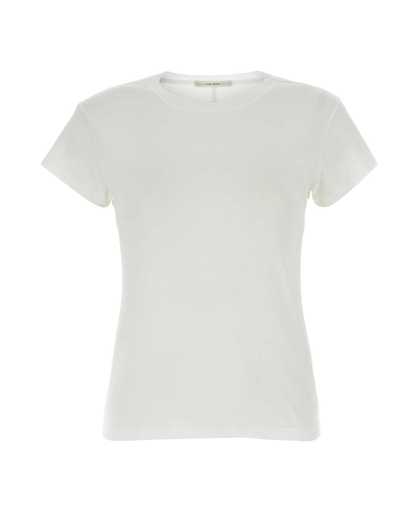 The Row White Cotton T-shirt - White
