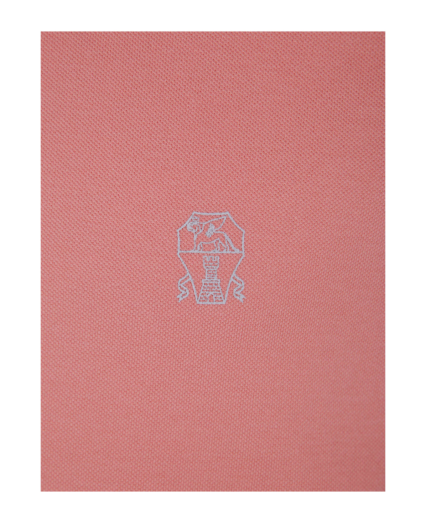 Brunello Cucinelli Classic Polo T-shirt - Grapefruit