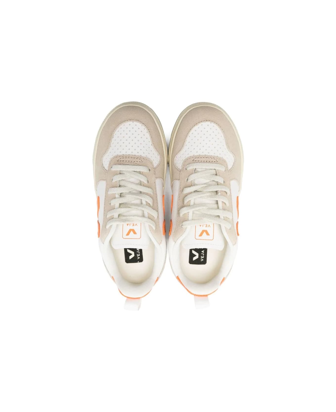 Veja Small V-10 Laces - WHITE
