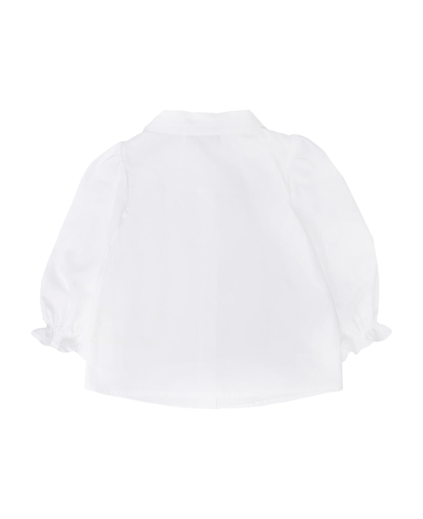 Fendi Long Sleeved Shirt For Baby Girl - White