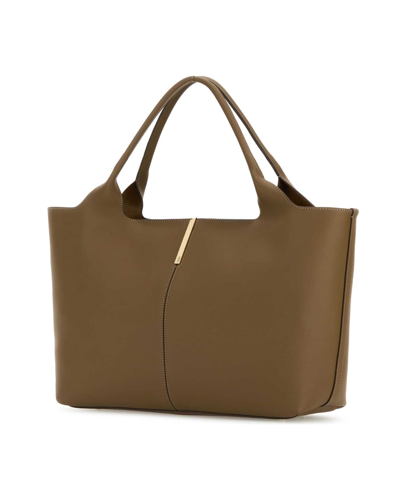 Tod
s Mud Leather Shopping Bag - S411LENTICCHIAS419SEPIA
