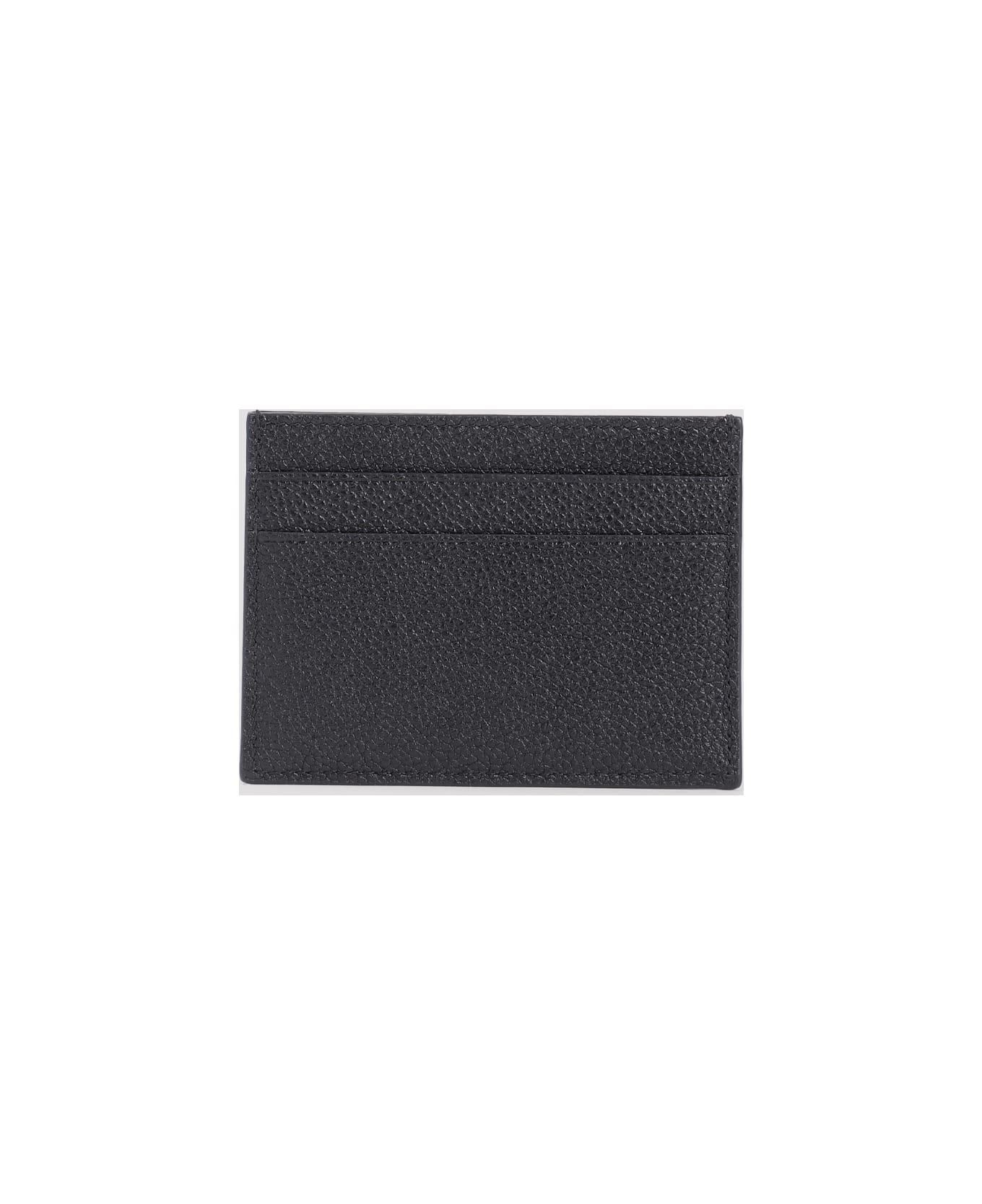 Balenciaga Calf Leather Credit Card Holder - Black