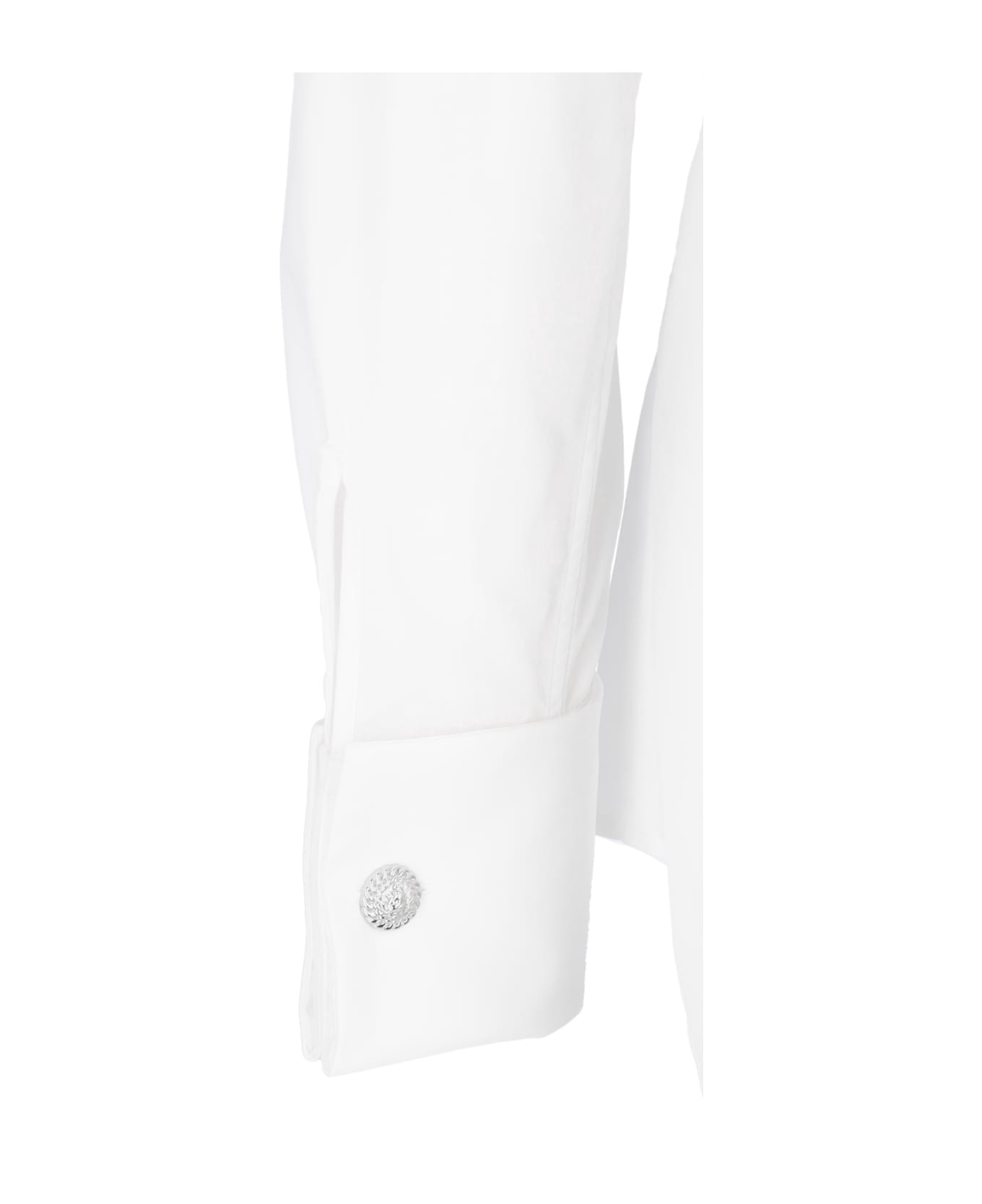 Balmain Poplin Shirt - Bianco