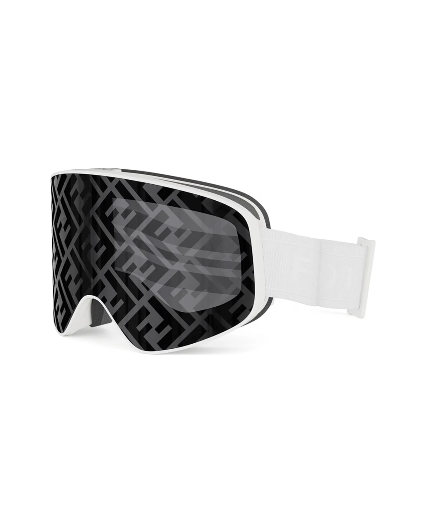 Fendi Eyewear Fendi Fe40152u Ski Mask 21c Bianco Sunglasses - Bianco