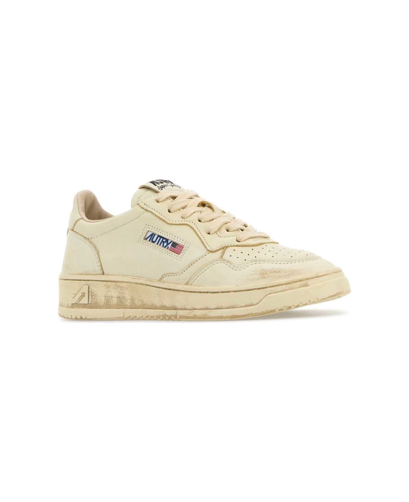 Autry Cream Leather Supvint Sneakers - GE01