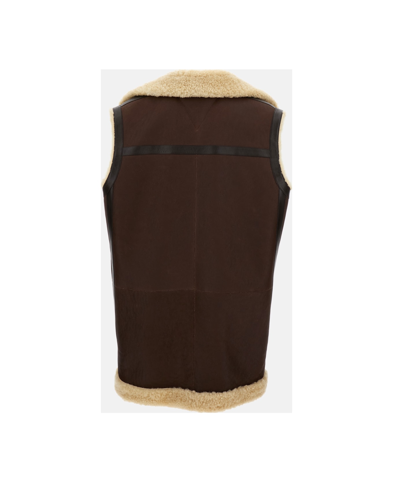 Bottega Veneta Women
s Long Waistcoat - BROWNBIRCH