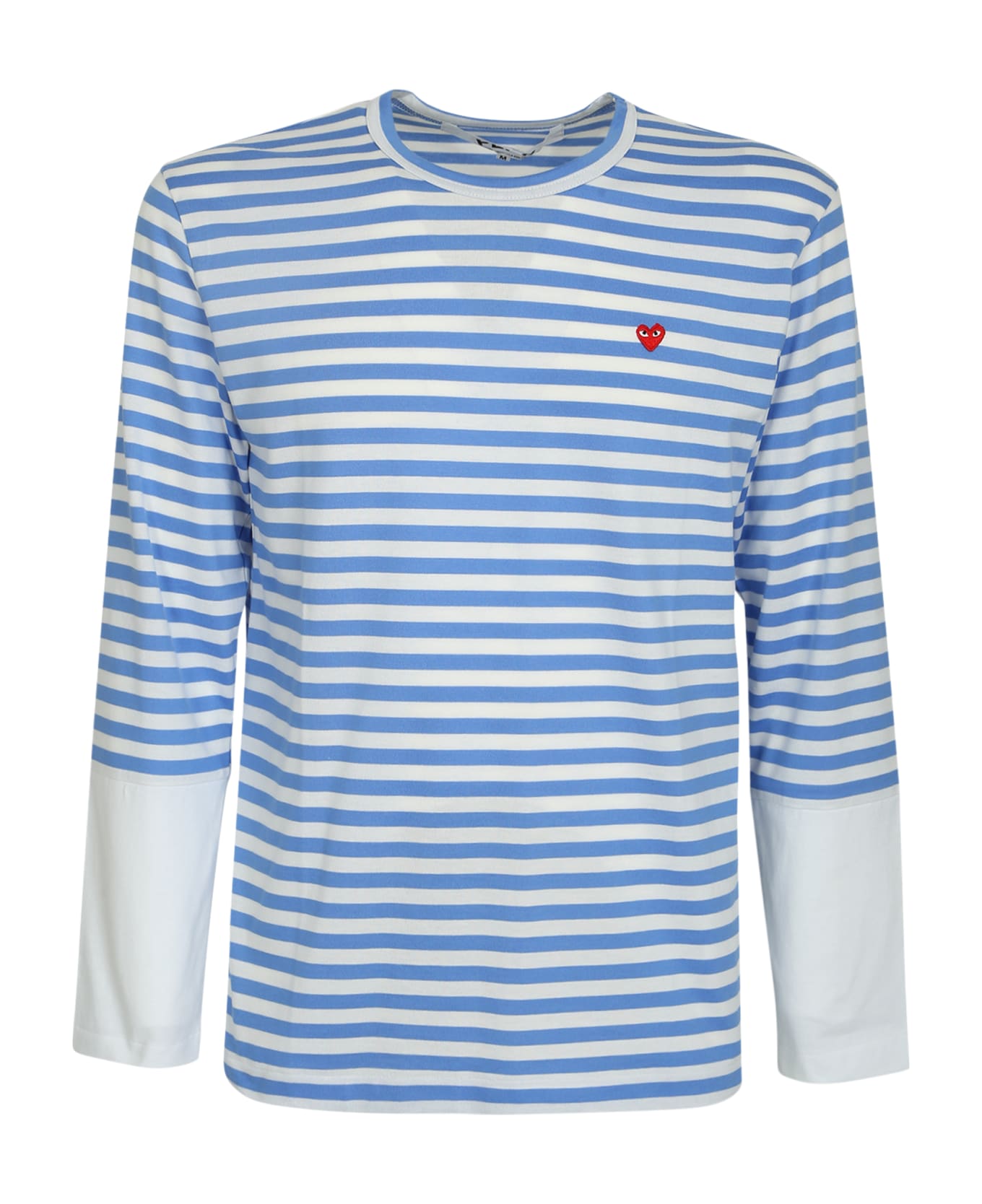 Comme des Garçons Shirt Boy Striped Detail T-shirt - Blue White シャツ