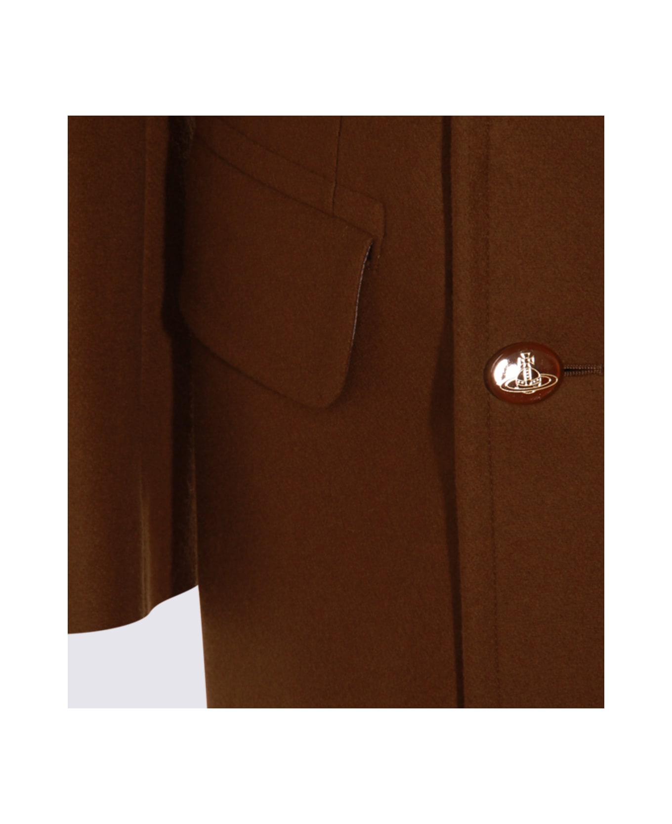 Vivienne Westwood Camel Wool Coat - Brown