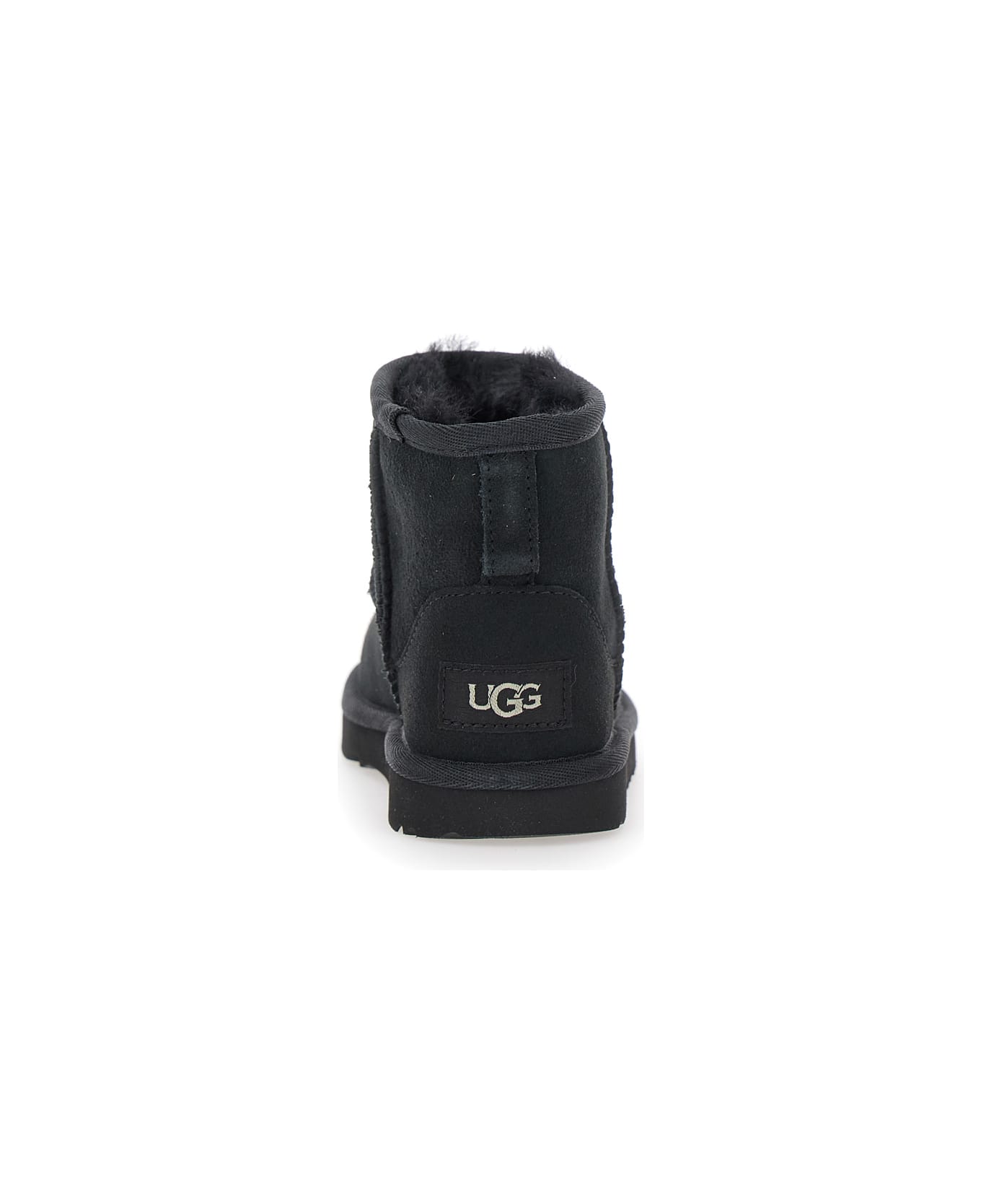 UGG 
mini Classic Ii
 Black Slip-on Boots In Suede Girl - Black