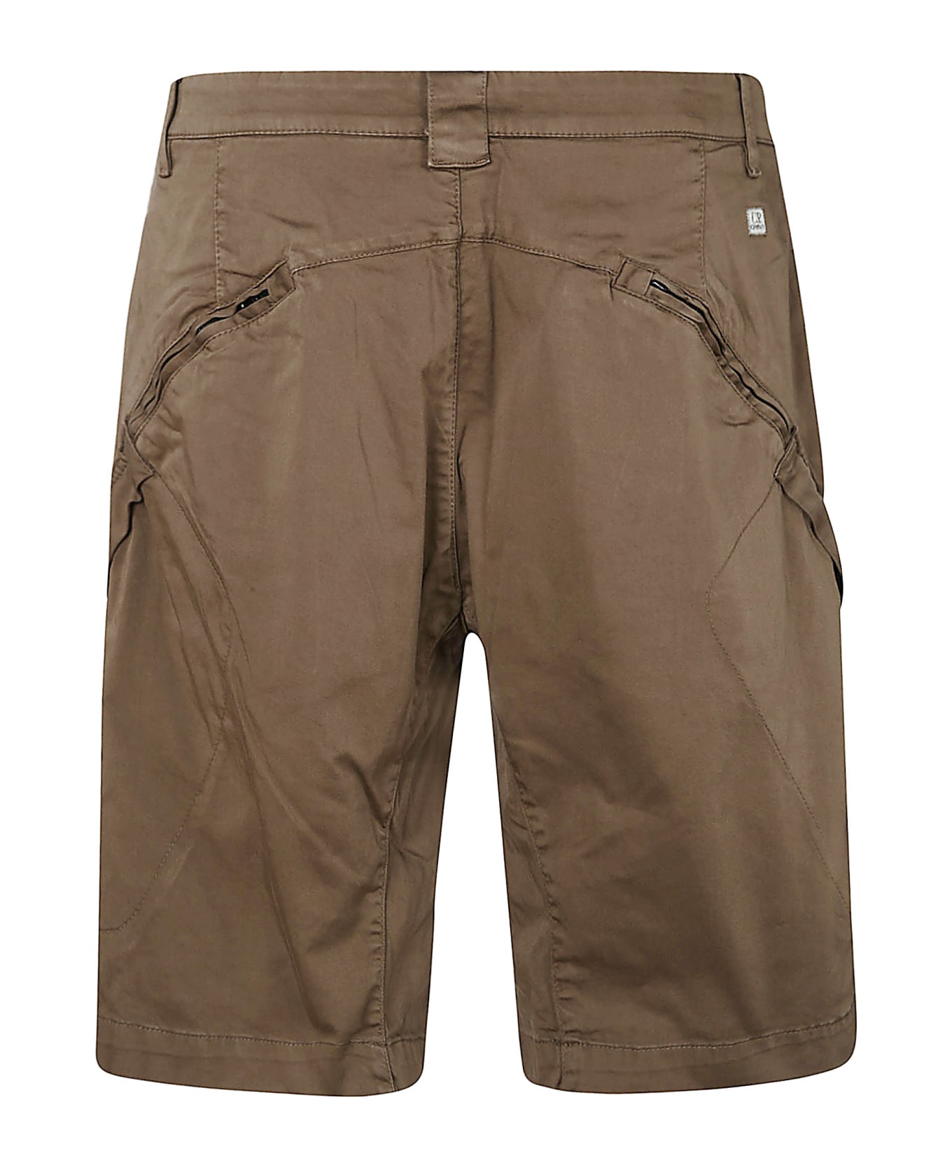 C.P. Company Satin Stretch Cargo Shorts - Ivy Green