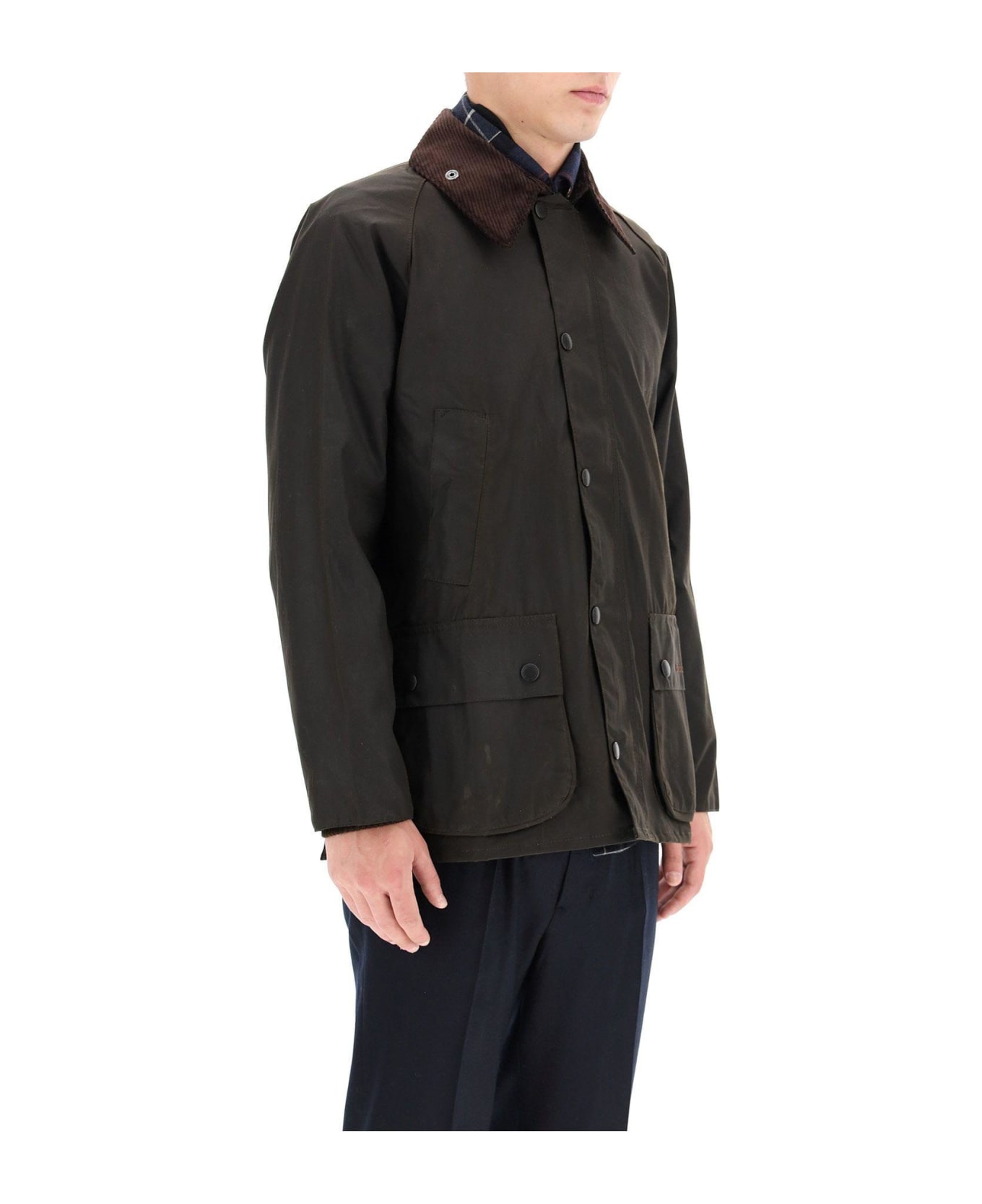 Barbour Classic Bedal Jacket In Waxed Cotton - Olive
