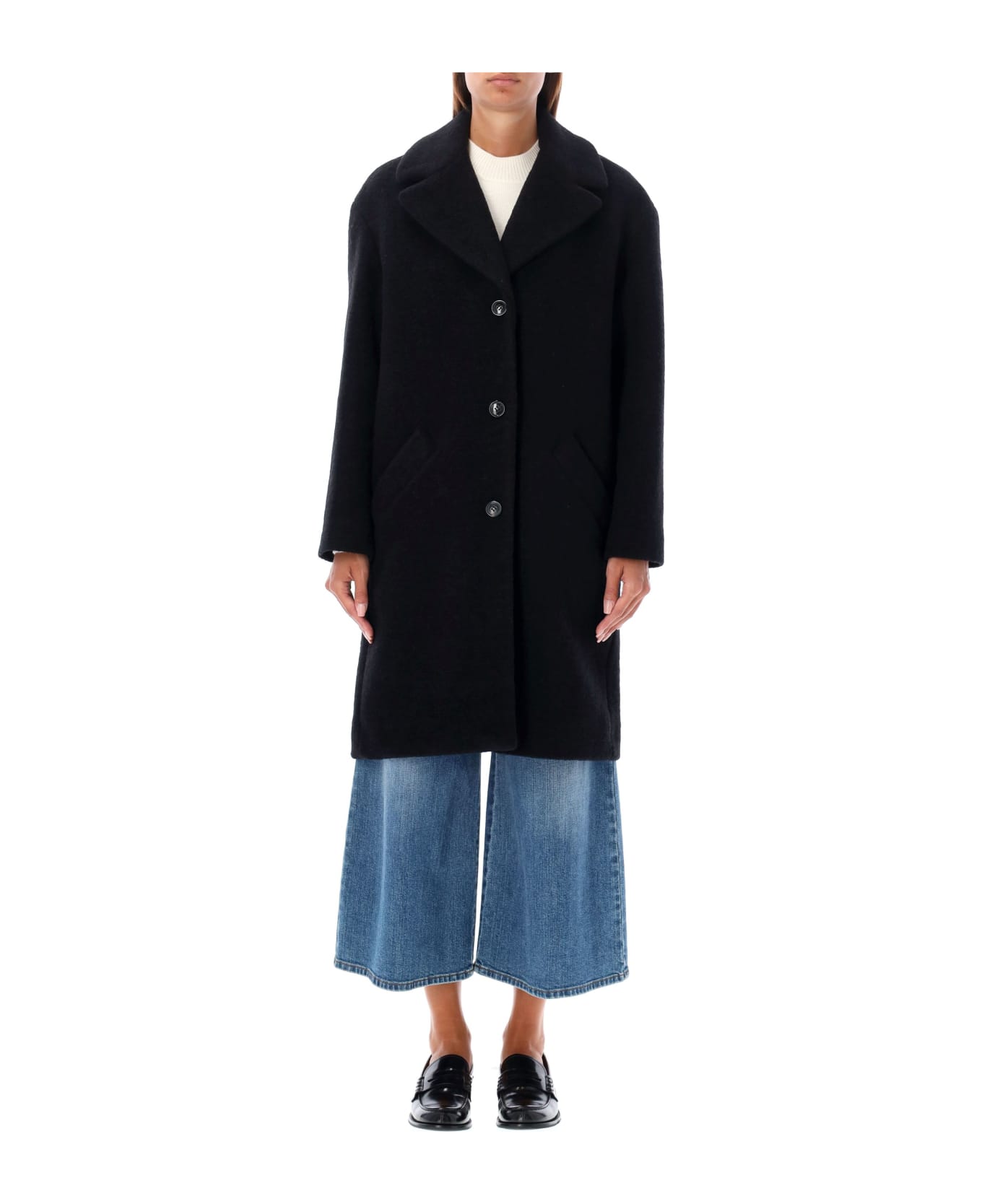 A.P.C. Ninon Coat - BLACK