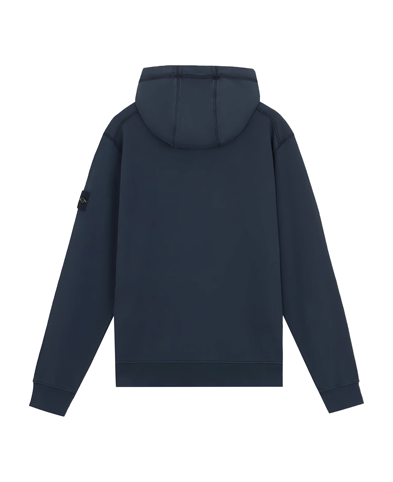 Stone Island Organic Cotton Hooded Sweatshirt - Blue