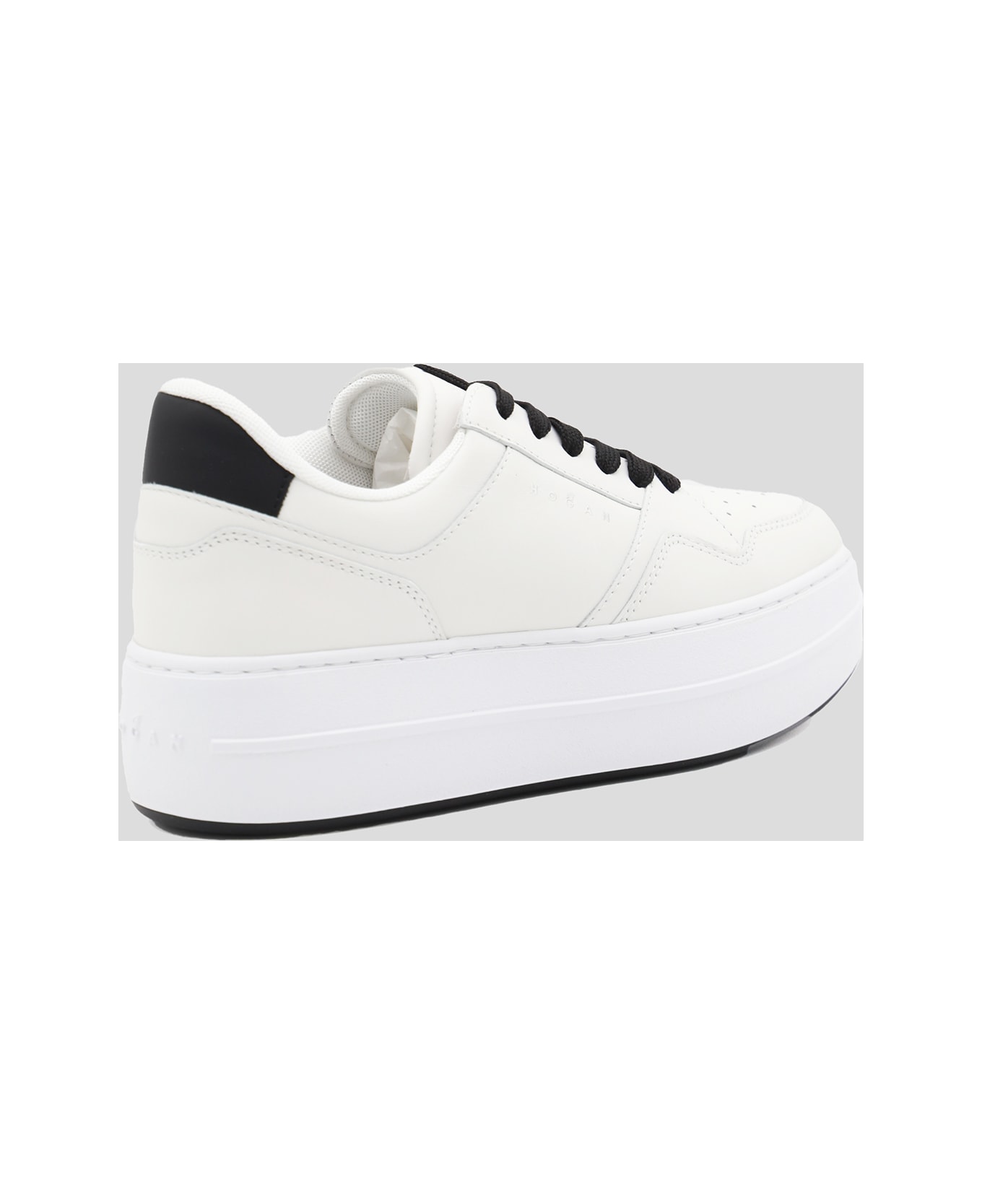 Hogan White And Black Sneakers - White