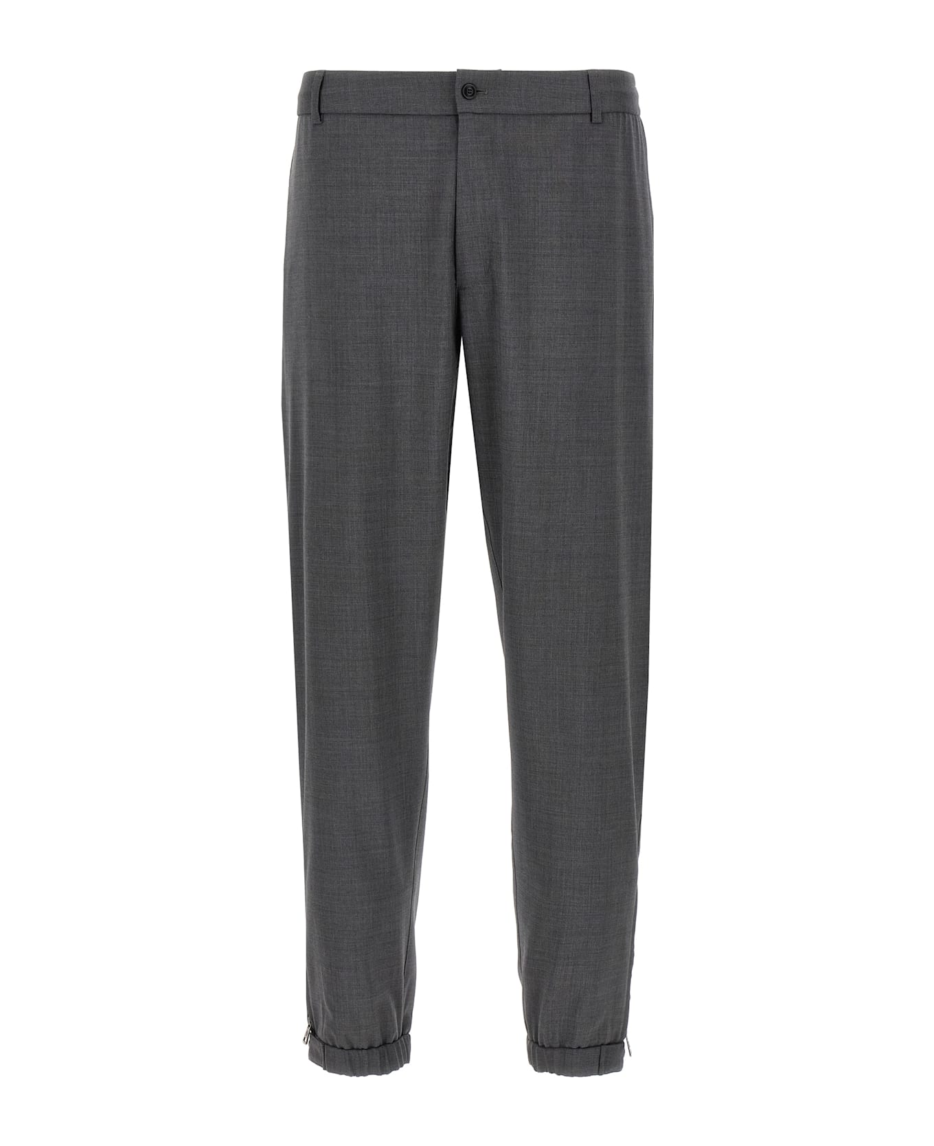 Moncler Wool Joggers - Gray
