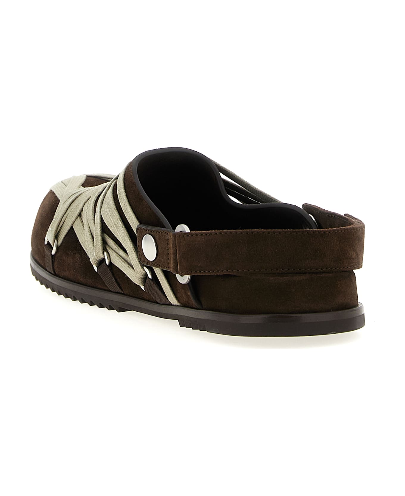 Rick Owens 
megalace Mule Granola
 Sabots - Brown