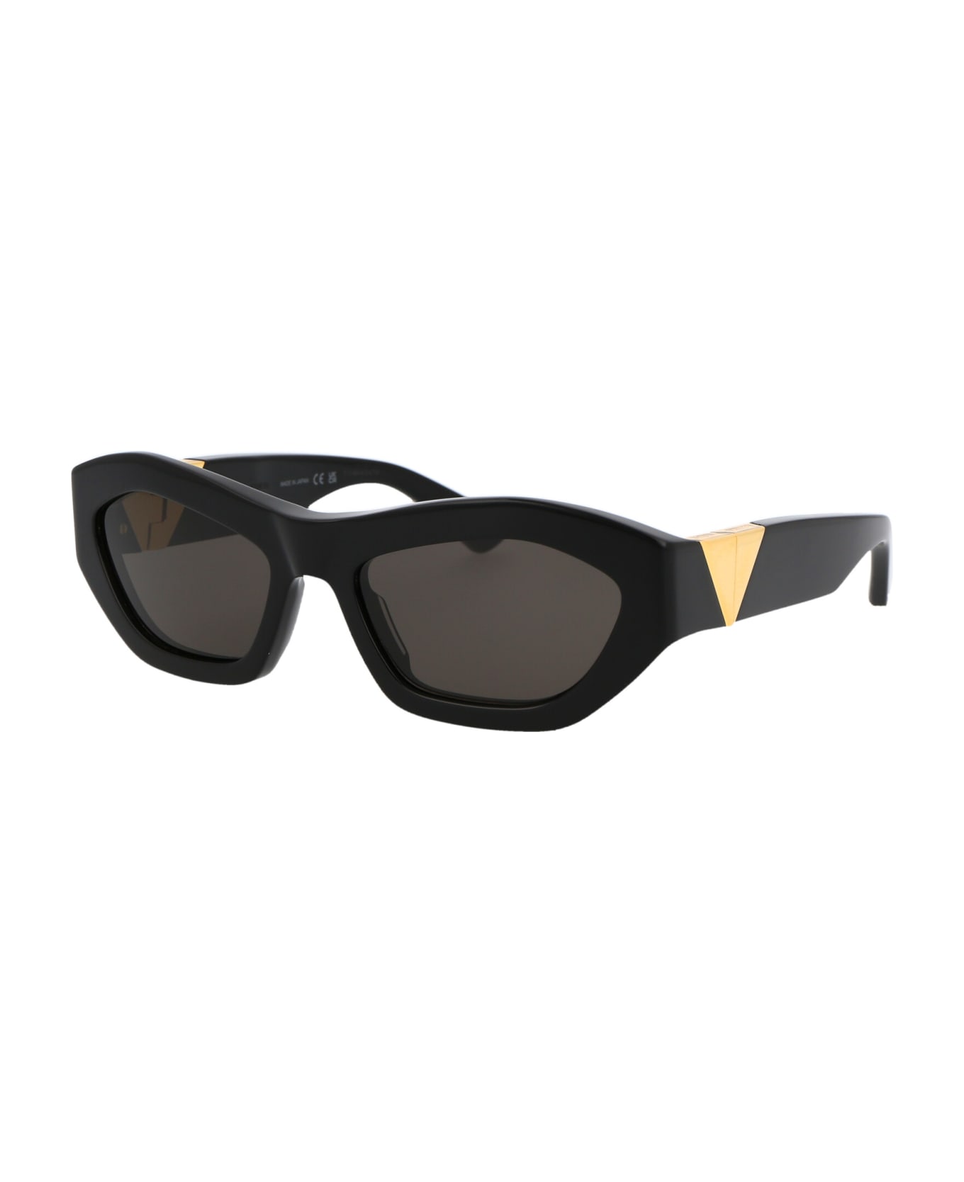 Bottega Veneta Eyewear Bv1221s Sunglasses - 001 BLACK BLACK GREY
